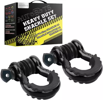 Shackles 3/4  (2 Pack) D Ring Shackle 45000Ib Max Break Strength Wit • $36.68