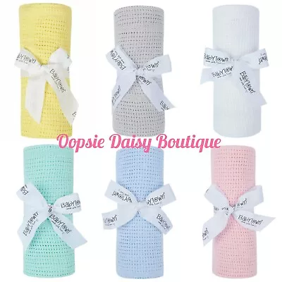 £6.50 • Buy Baby Blanket 100% Cotton Deluxe Cellular Blanket