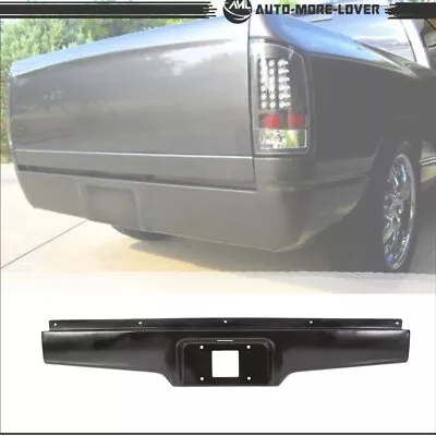 Rear Steel Bumper Roll Pan For 82-93 Chevy S10 Pickup W/License Plate Provision • $61.99