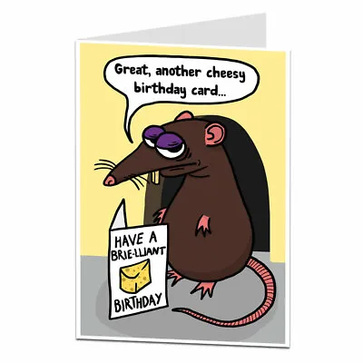 Funny Humorous Birthday Card Cheesy Perfect For Men Women Mum Dad Best Friend • £3.25