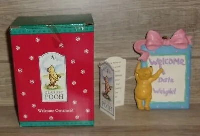 Perjinkities Midwest Of Cannon Falls Classic Pooh Baby Welcome Ornament • $16.19