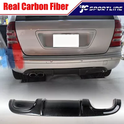 Fits Benz C-Class W203 C55 C32 AMG Carbon Fiber Rear Bumper Diffuser Lip Spoiler • $309.69