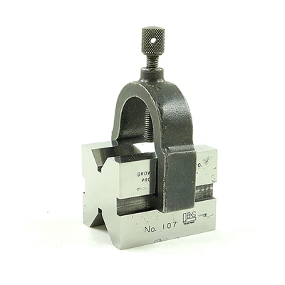 $79.95 • Buy Brown & Sharpe No. 107 V-Block With Clamp 1-5/8  X 1-1/4  X 1-1/4  Vintage