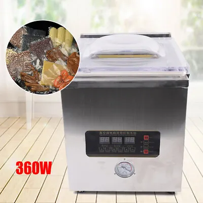 Commercial Food Meat Chamber Vacuum Sealer 360W Table-top Vacuum Packing Machine • $288.80