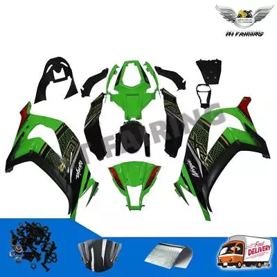 FD Injection Green Black Fairing Fit For Kawasaki Ninja 2011-2015 ZX10R B037 • $449.99