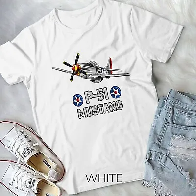 P-51 Mustang Fighter Airplane T-Shirt Unisex T-shirt • $24.99