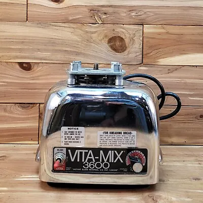 Vitamix 3600 Stainless Steel Blender Motor Only Clean Tested Works • $29.95