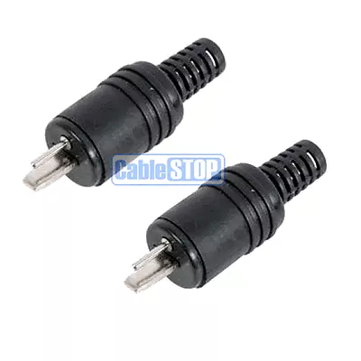 2 Pin DIN Hi-Fi Speaker Plug Cable Audio Connector PACK Of 2 - Screw Connections • £2.75