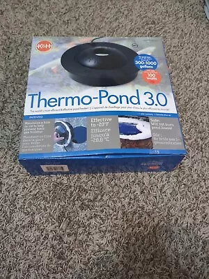 K&H Pet Thermo-Pond 3.0 Black 12  X 12  X 4  8001 • $44.90