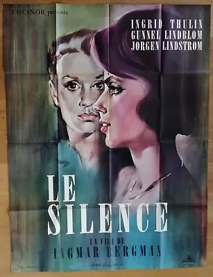 TYSTNADEN Ingmar Bergman Original LARGE French Movie Poster '62 The Silence • $119