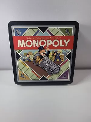 MONOPOLY  ~ Plastic Tin Box Board Game NM • $9.95
