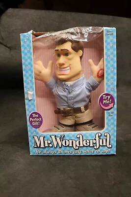 2003 Mr. Wonderful Talking Doll 16 Phrase Perfect Husband New Damaged Box AS IS • $20