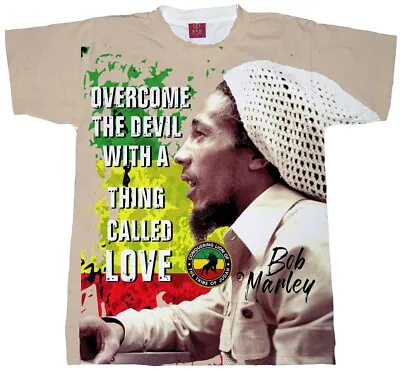 Bob Marley Overcome The Devil T-shirt. Reggae Rasta Tees Peter Tosh Wailers • $24.99