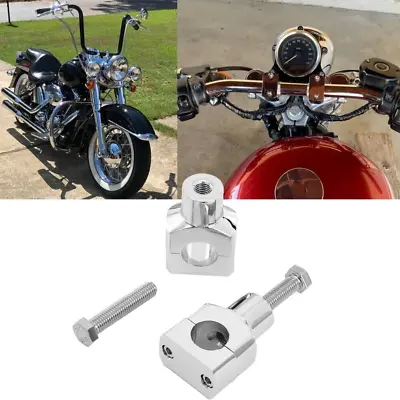 Chrome Handlebar Risers For Honda VTX 1300 C R RETRO VTX 1800 TYPE C R S N RETR • $41.23