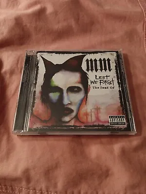 Lest We Forget The Best Of  Marilyn Manson CD 2004 15  Songs 🎵 🎶  • $10