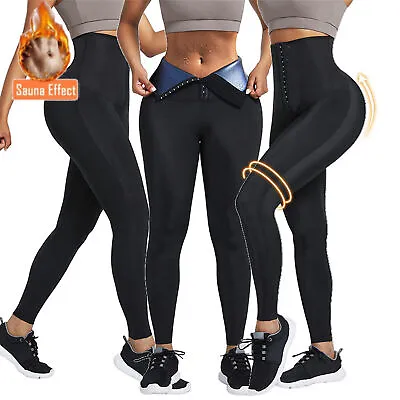 Men Body Shaper Hot Thermo Sauna Pants Sweat Waist Trainer Fitness Leggings US • $8.55