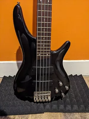 Ibanez SR305E 5-String Electric Bass Guitar - Weathered Black • $250