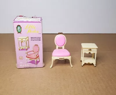 Marx Toys Little Hostess Dollhouse Furniture Night Table And Occasional Chair • $34.99