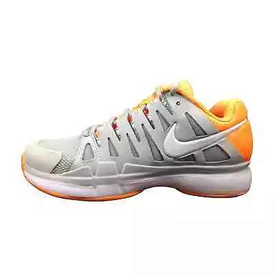 Nike Zoom Vapor 9 Tour Tennis Shoes 543222-018 Gray Citrus Orange Womens Size 9 • $34.95