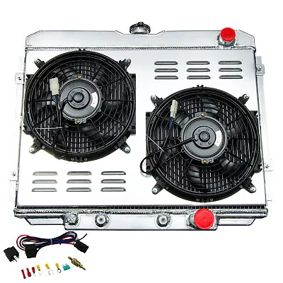 3 Row Radiator +Shroud Fan Combo For 1967-1970 Ford Mustang/Mercury Cougar CC338 • $189