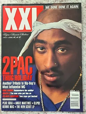 $33 • Buy Vintage XXL Tupac Shakur Tribute Magazine 2002 Angie Martinez Clipse Bernie Mac