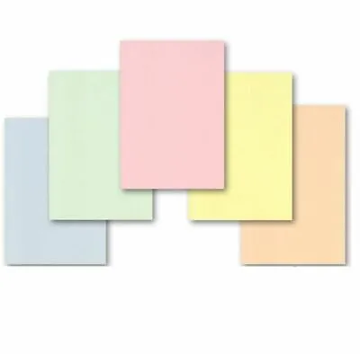 20 Sheets A4 Pastel Card Pack 5 Colours Art & Crafts Scrapbooking Card 160gsm  • £4.45