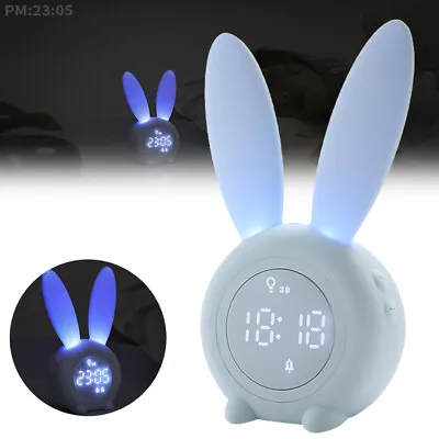 Kids Alarm Clock With Night Light For Toddlers Touch Control Snoozing • $27.90