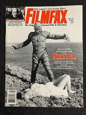 1990 FILMFAX Movie & TV Magazine #18 FN+ 6.5 The Monster Of Piedras Blancas • $12.25