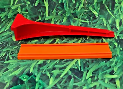 Vintage 1981 Hot Wheels Red Jump Ramp Track And A Orange Track Piece • $6.88