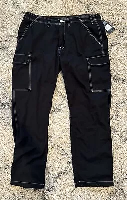 True Religion Jet Black Cargo Pants Men’s Size 38 $159 197516311178 • $79.95