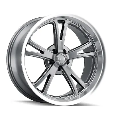 17x7 Ridler 606 Grey W/Machined Lip Wheel 5x4.75 (0mm) • $189.99