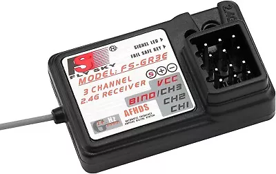 FlySky Receiver FS-GR3E 3 Channel 2.4 Ghz Receiver RC Car Boat UK 1st Class Post • £9.59