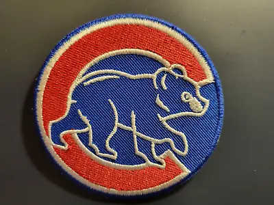 Chicago Cubs Logo  Embroidered Iron On Patch 3  X 3  Blue & Red • $4.25