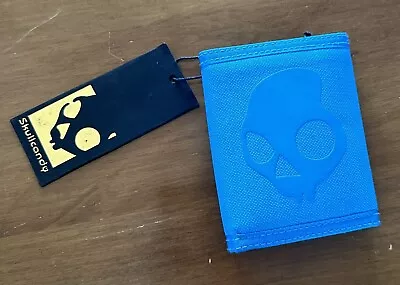 2013 Brand New With Tag Scullcandy Logo Bright Blue Wallet  • $25