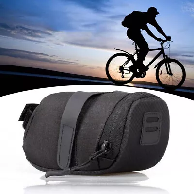 Waterproof Bike Bicycle Saddle Bag Cycle Under Seat Pouch Rear Pack Storage Bags • £5.59