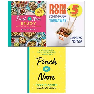 Pinch Of Nom Enjoy Kay Allinson Nom Chinese Takeaway Food Planner 3 Books Set • £21.99