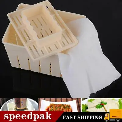 Tofu Maker Press Mold Kit+ Cheese Cloth DIY Soy Pressing Kitchen Sets Mould Y5B0 • £6.24