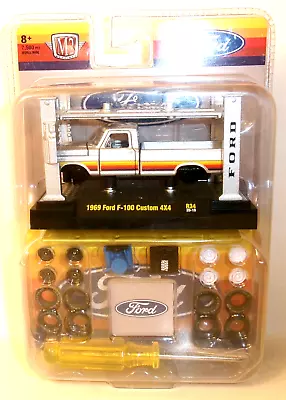 2020 M2 Machines Ford Truck 1:64 Silver 1969 Ford F-100 Custom 4x4 • $24.99