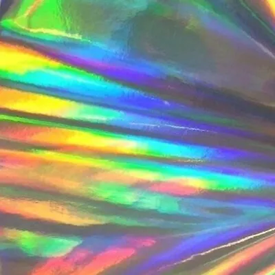 12  X 4ft - Silver Rainbow Holographic LVG InterCal Specialty Craft Hobby Vinyl • $5.49