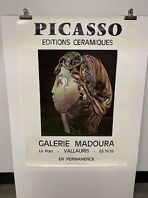 Picasso Ceramics Vintage Poster Galerie Madoura Vallauris • $75