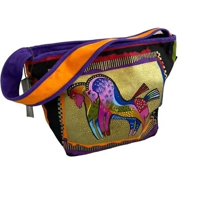 Laurel Burch Rainbow Horse Purse Shoulder Bag Medium • $30.39