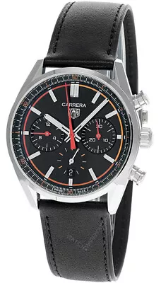 TAG HEUER Carrera AUTO 42MM CHRONO Black Dial Men's Watch CBN201C.FC6542 • $4720