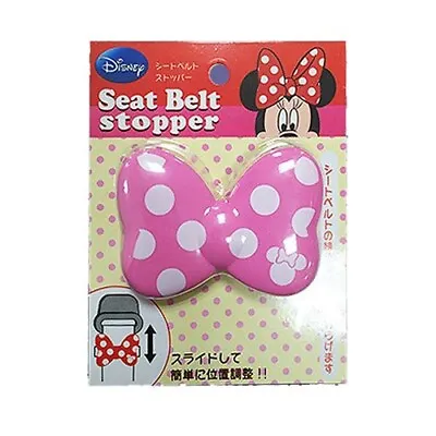 New DISNEY Minnie Mouse Seat Belt Adjuster Buckle Stopper 2pcs Car Accessories • $9.49