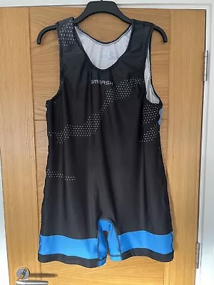 Wrestling Singlet Men’s Smmash 3XL WWE AEW Leotard Spandex Gym Weight Lifting • £25