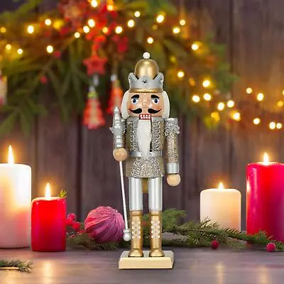 Christmas Decor Statue 12  Photo Props Traditional Nutcracker Figurine For • $19.38