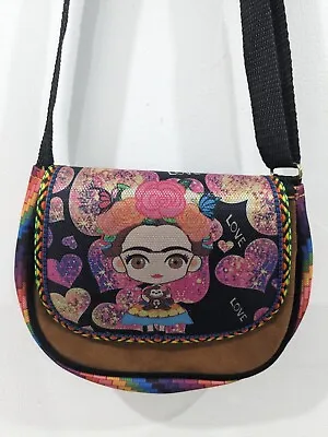 Frida Kahlo Handmade By Mexican Artisan Straw Crossbody Purse • $19.99