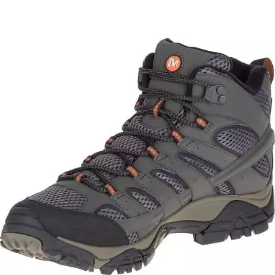 Merrell Men's Moab 2 MID GTX High Rise Hiking Boots Grey Beluga 11 • $69.25