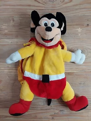 Vintage Mighty Mouse Plush Kids Backpack RARE NWOT By A&A 1988  • $64.99