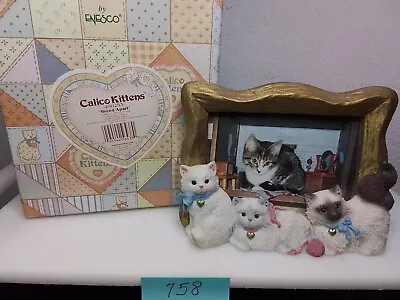 Enesco Calico Kittens 1998 A Breed Apart Longhair Photo Frame 490253 • $25