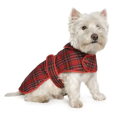 New Ancol All Weather Muddy Paws Harness Compatible Tartan Dog Puppy Coat Jacket • £19.91